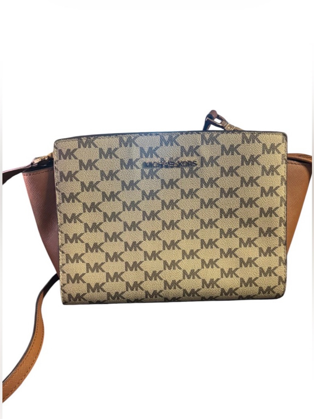 Michael Kors Small Selma Signature Logo Satchel Crossbody